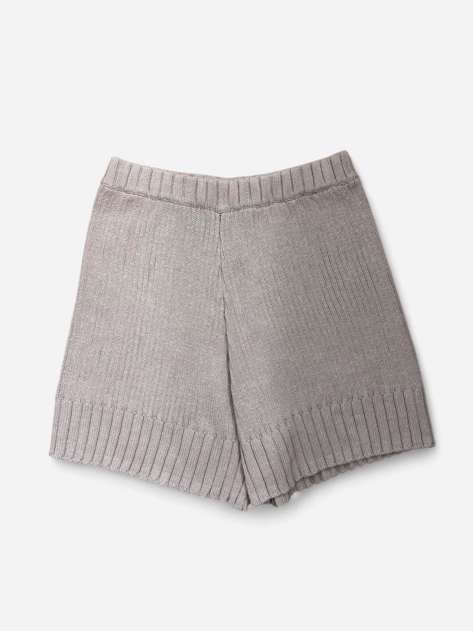 Free People Beach Beige Pull-On Knit Shorts Relaxed Fit Size Medium